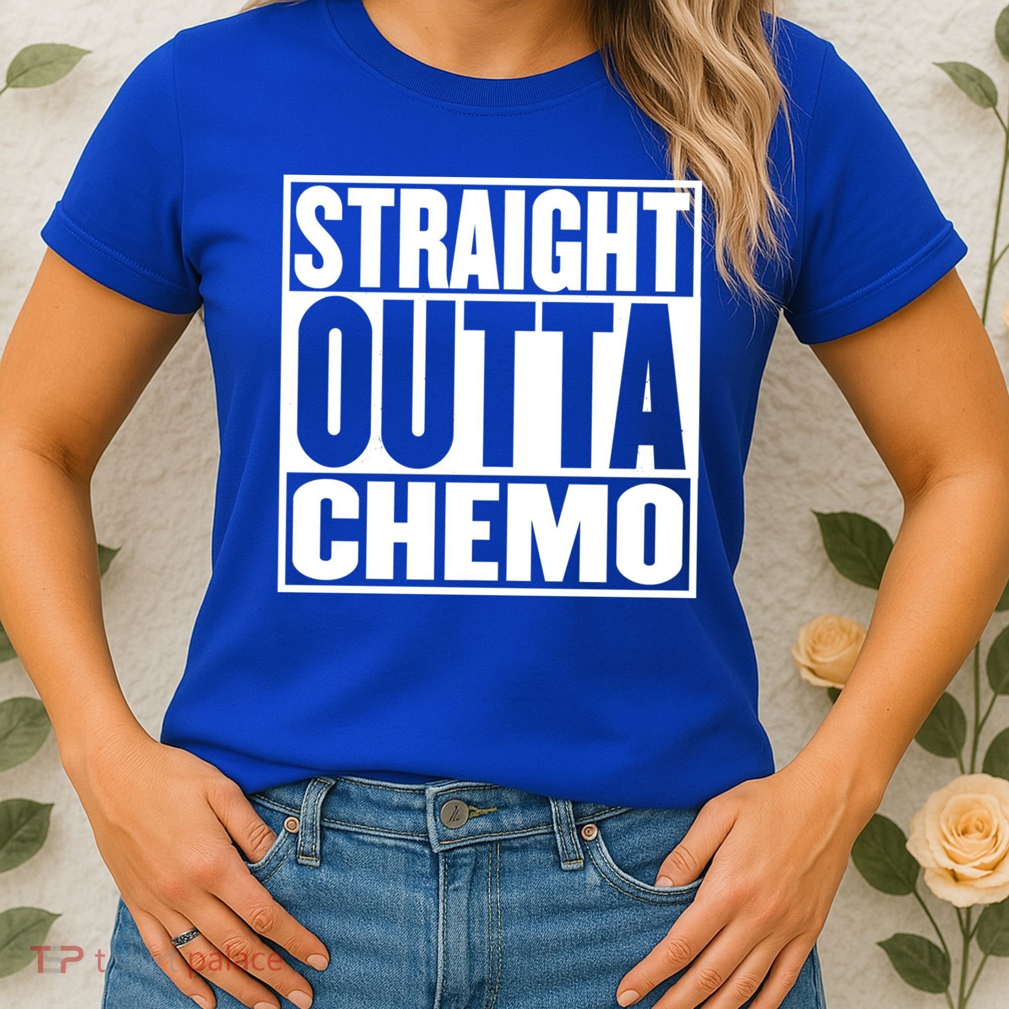 Straight Outta Chemo Gift Fighter Fight Cancer Survivor Great Gift Women's T-Shirt