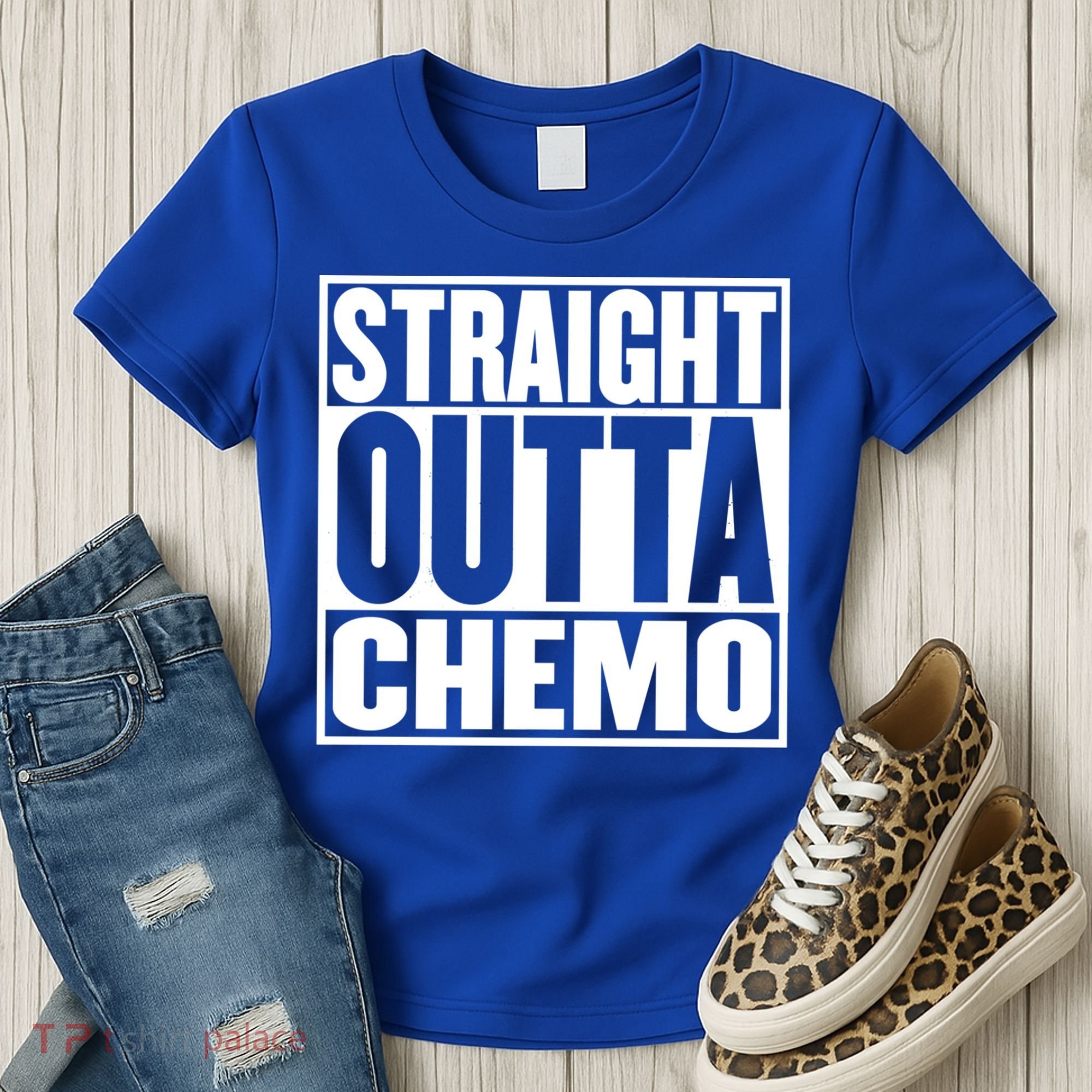Straight Outta Chemo Gift Fighter Fight Cancer Survivor Great Gift Women's T-Shirt
