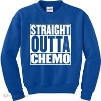 Straight Outta Chemo Gift Fighter Fight Cancer Survivor Great Gift Kids Sweatshirt thumb 0