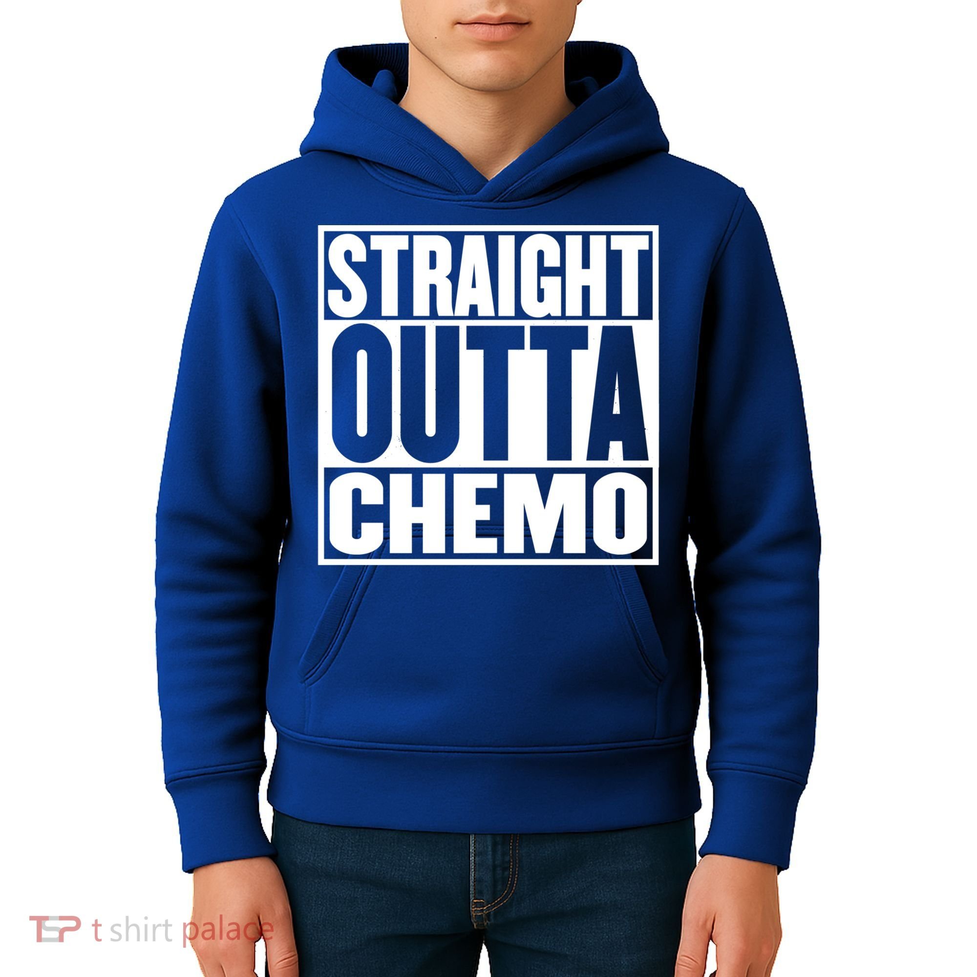 Straight Outta Chemo Gift Fighter Fight Cancer Survivor Great Gift Kids Hoodie