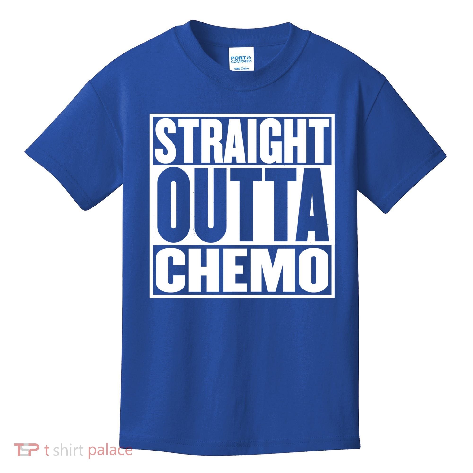 Straight Outta Chemo Gift Fighter Fight Cancer Survivor Great Gift Kids T-Shirt
