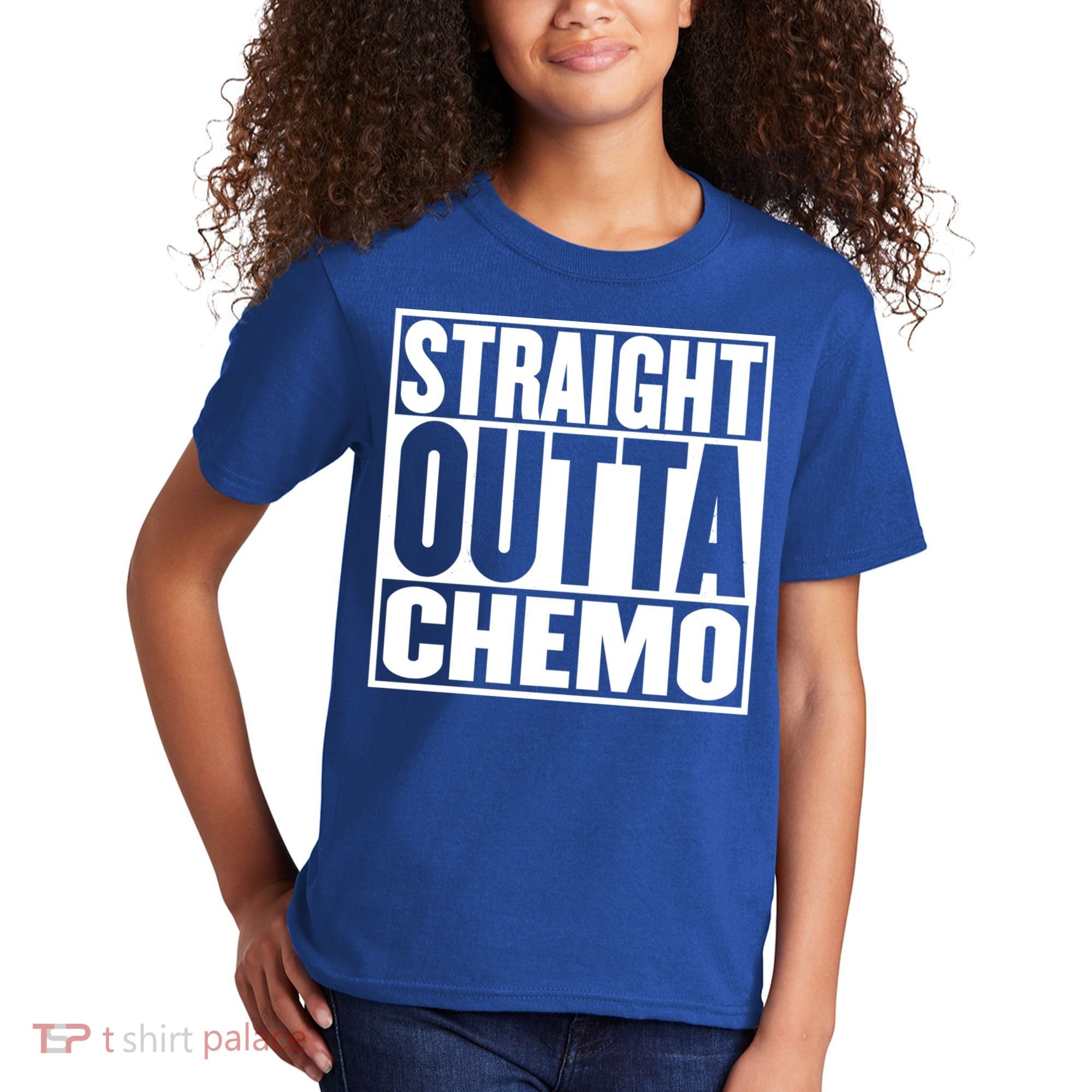 Straight Outta Chemo Gift Fighter Fight Cancer Survivor Great Gift Kids T-Shirt