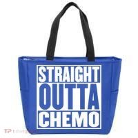 Straight Outta Chemo Gift Fighter Fight Cancer Survivor Great Gift Tote Bag thumb 0
