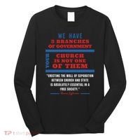 Separation Of Church And State Defend Our Democracy Long Sleeve Shirt thumb 0