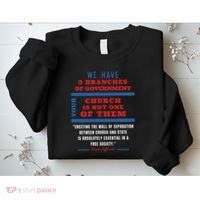 Separation Of Church And State Defend Our Democracy Sweatshirt thumb 2