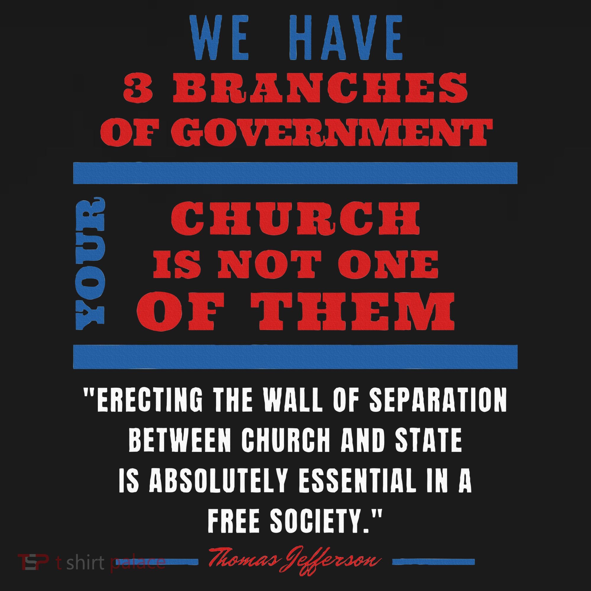 Separation Of Church And State Defend Our Democracy T-Shirt