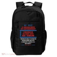 Separation Of Church And State Defend Our Democracy Backpack thumb 0