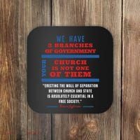 Separation Of Church And State Defend Our Democracy Coaster thumb 0