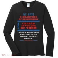 Separation Of Church And State Defend Our Democracy Women's Long Sleeve Shirt thumb 0