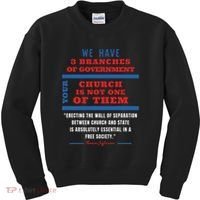 Separation Of Church And State Defend Our Democracy Kids Sweatshirt thumb 0