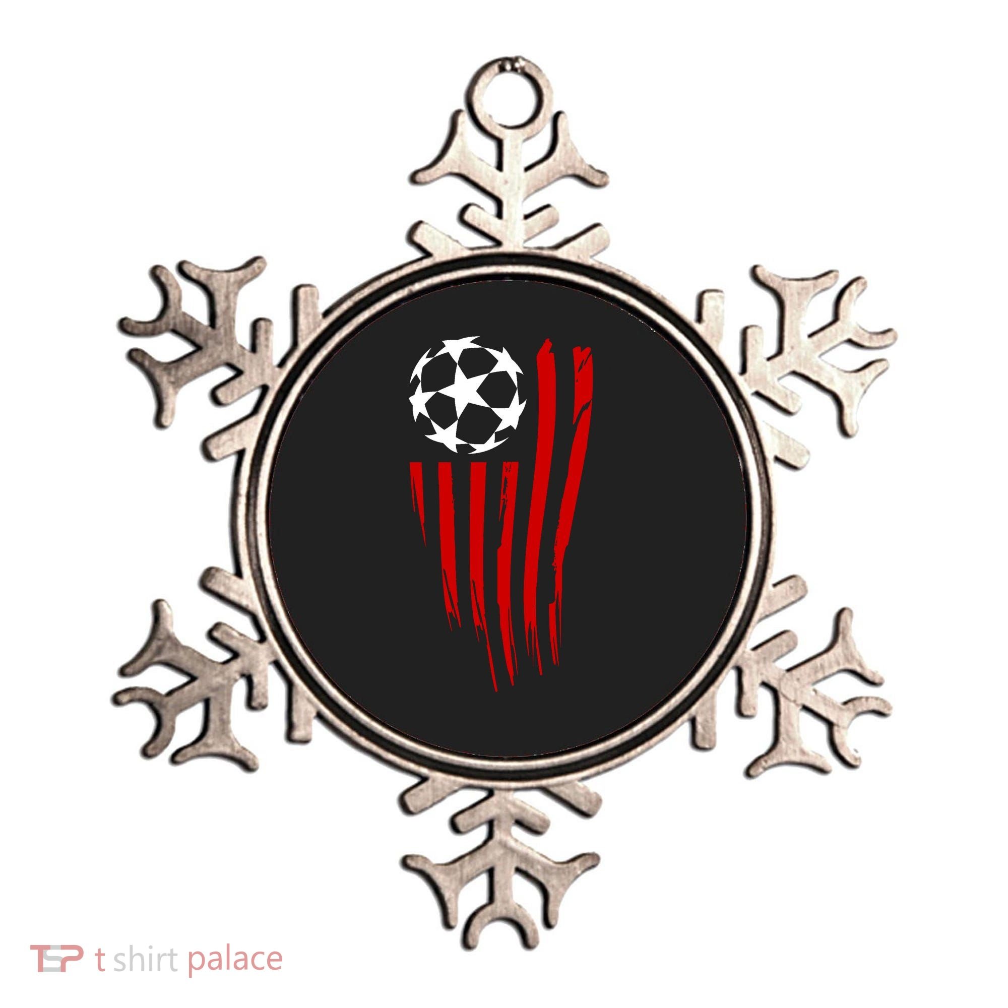 Soccer Ball American Flag Ornament