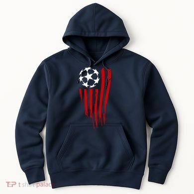 Soccer Ball American Flag Hoodie