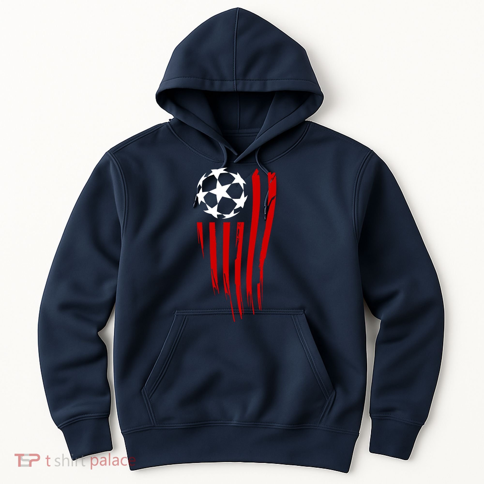 Soccer Ball American Flag Hoodie