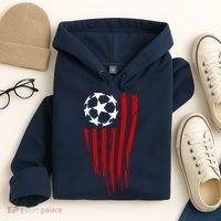 Soccer Ball American Flag Hoodie thumb 4