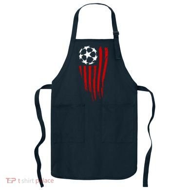 Soccer Ball American Flag Apron