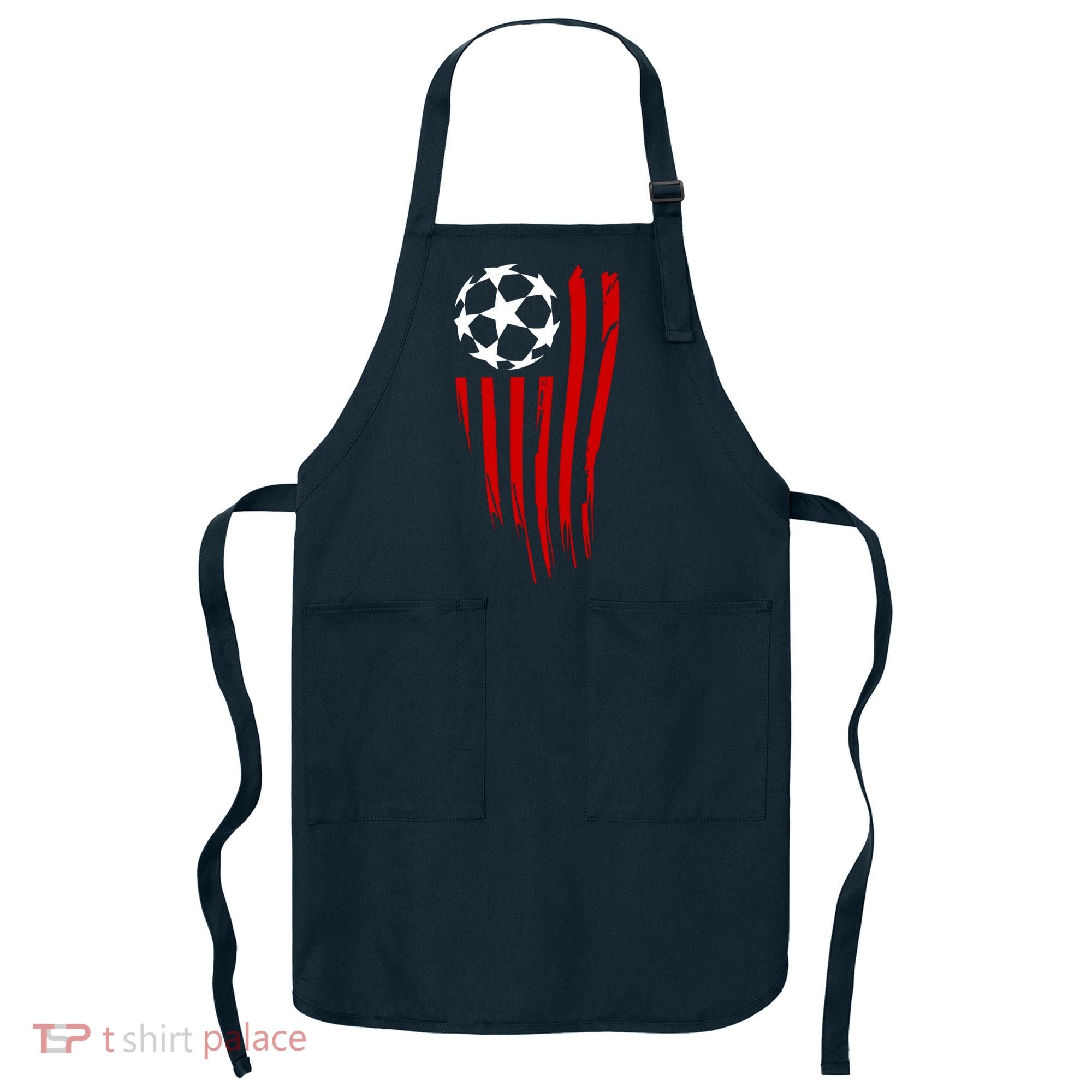 Soccer Ball American Flag Apron