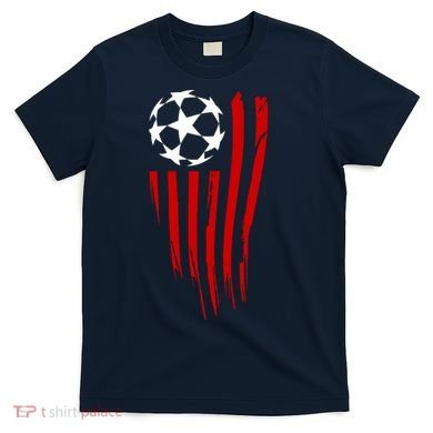 Soccer Ball American Flag T-Shirt