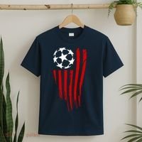 Soccer Ball American Flag T-Shirt thumb 2