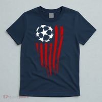 Soccer Ball American Flag T-Shirt thumb 5