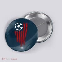 Soccer Ball American Flag Button thumb 0