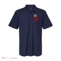 Soccer Ball American Flag Polo thumb 0