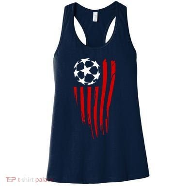 Soccer Ball American Flag Women's Tank Top