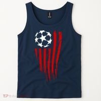 Soccer Ball American Flag Tank Top thumb 2