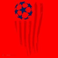 Soccer Ball American Flag Santa Hat thumb 1