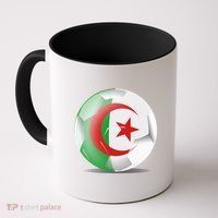 Soccer Ball Country Flag Algeria Coffee Mug thumb 0