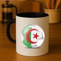 Soccer Ball Country Flag Algeria Coffee Mug thumb 4