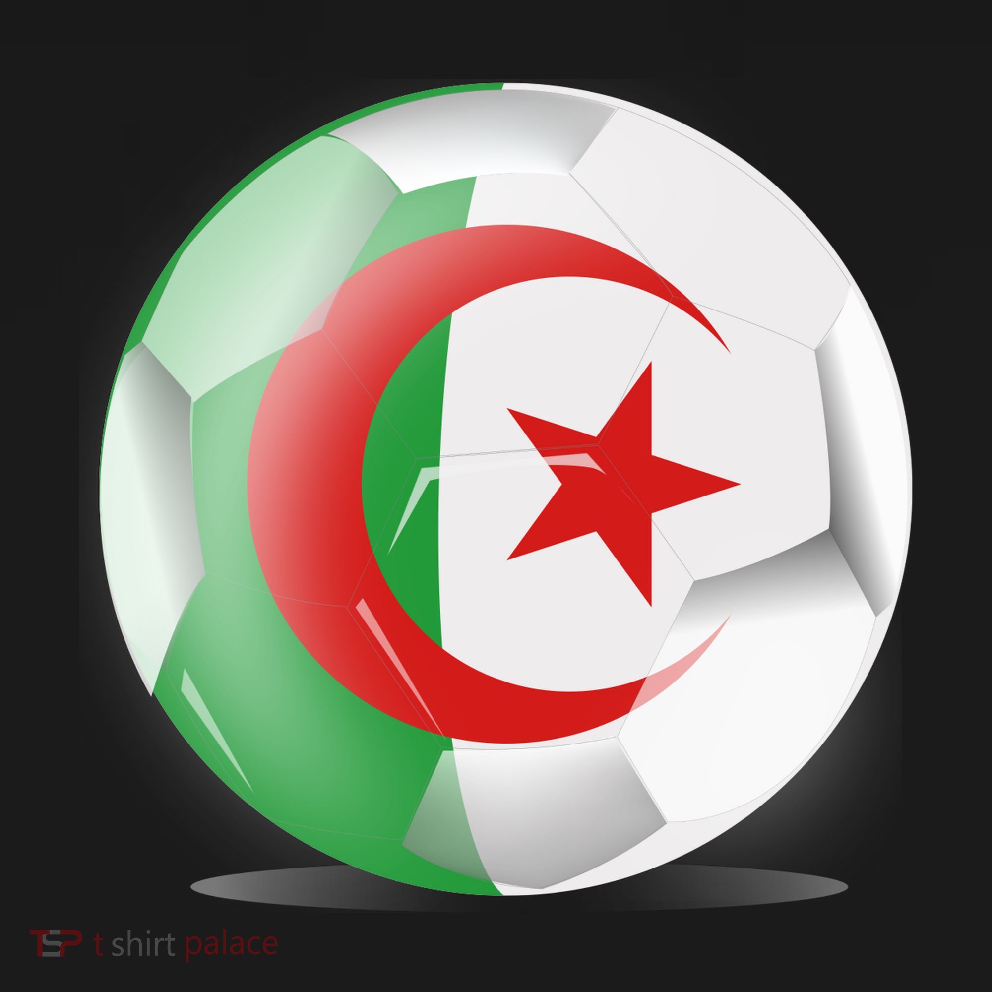 Soccer Ball Country Flag Algeria Women's Hoodie