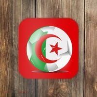 Soccer Ball Country Flag Algeria Coaster thumb 0