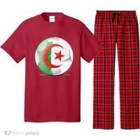 Soccer Ball Country Flag Algeria Pajama Set thumb 0