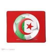 Soccer Ball Country Flag Algeria Mousepad thumb 0