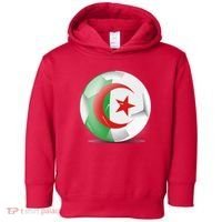Soccer Ball Country Flag Algeria Toddler Hoodie thumb 0