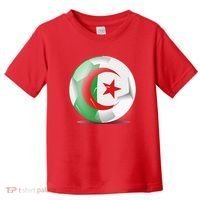 Soccer Ball Country Flag Algeria Toddler T-Shirt thumb 0