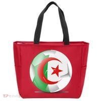 Soccer Ball Country Flag Algeria Tote Bag thumb 0