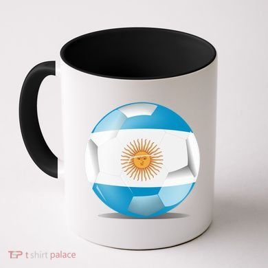 Soccer Ball Country Flag Argentina Coffee Mug