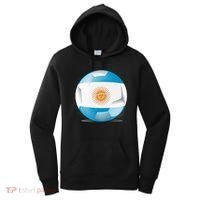 Soccer Ball Country Flag Argentina Women's Hoodie thumb 0