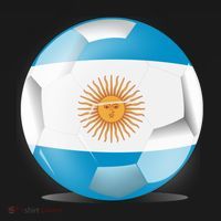 Soccer Ball Country Flag Argentina Women's Hoodie thumb 2