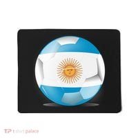 Soccer Ball Country Flag Argentina Mousepad thumb 0