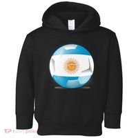 Soccer Ball Country Flag Argentina Toddler Hoodie thumb 0