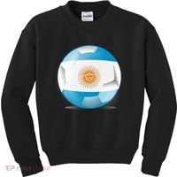 Soccer Ball Country Flag Argentina Kids Sweatshirt thumb 0