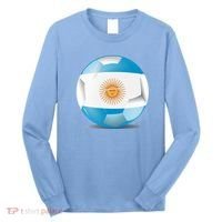 Soccer Ball Country Flag Argentina Long Sleeve Shirt thumb 0