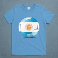 Soccer Ball Country Flag Argentina T-Shirt thumb 4