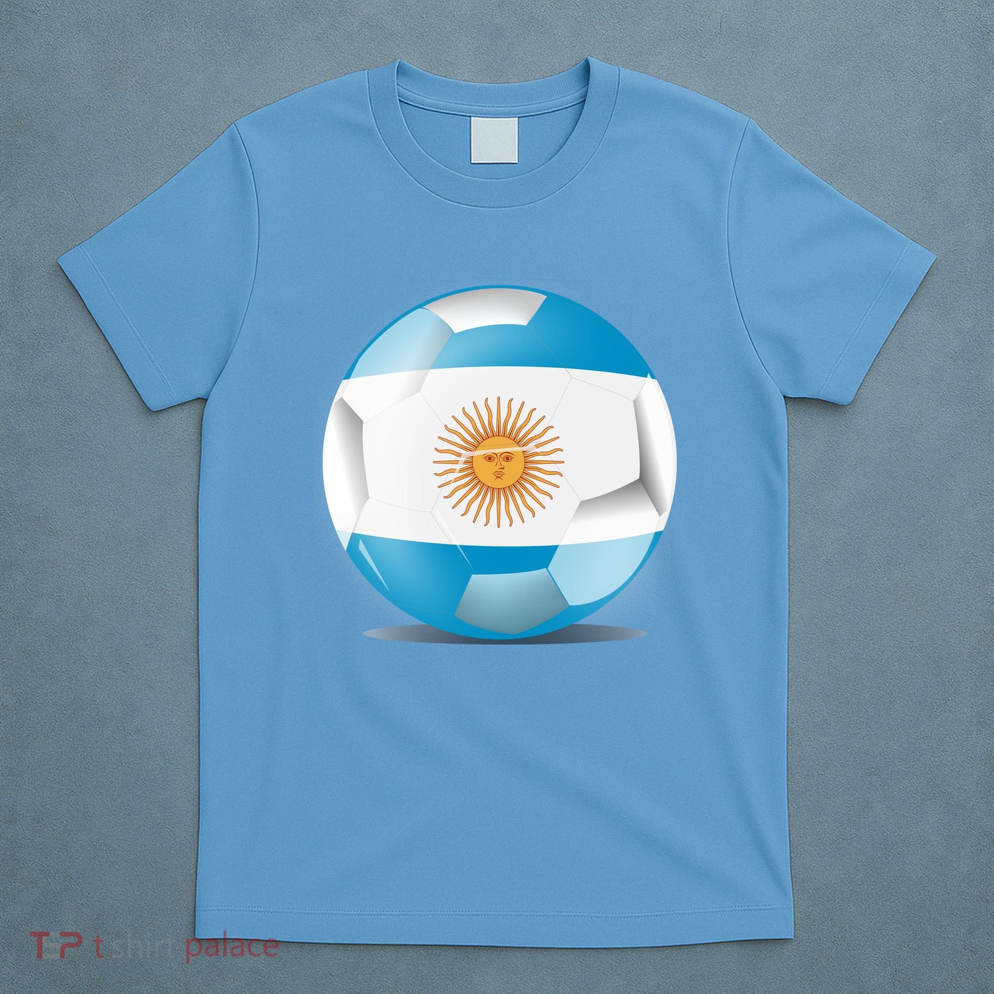 Soccer Ball Country Flag Argentina T-Shirt