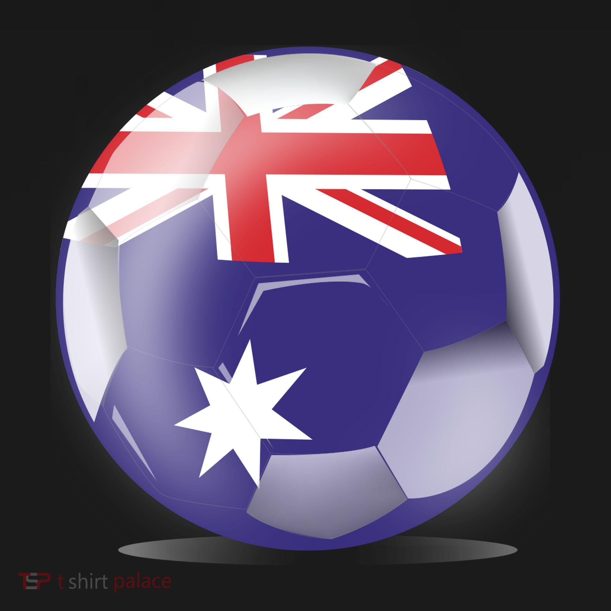 Soccer Ball Country Flag Australia Coaster