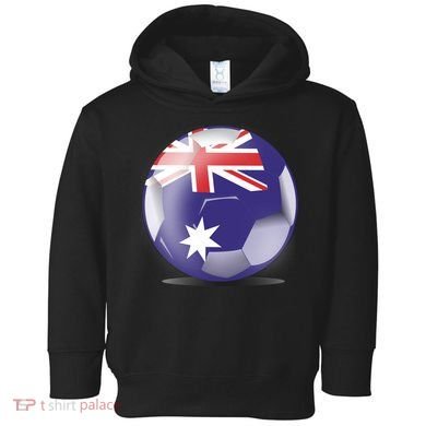Soccer Ball Country Flag Australia Toddler Hoodie