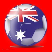 Soccer Ball Country Flag Australia Santa Hat thumb 1
