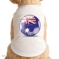 Soccer Ball Country Flag Australia Doggie Tank thumb 0